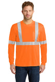 CornerStone® ANSI 107 Class 2 Long Sleeve Safety T-Shirt