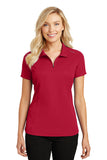 Port Authority® Ladies Pinpoint Mesh Zip Polo