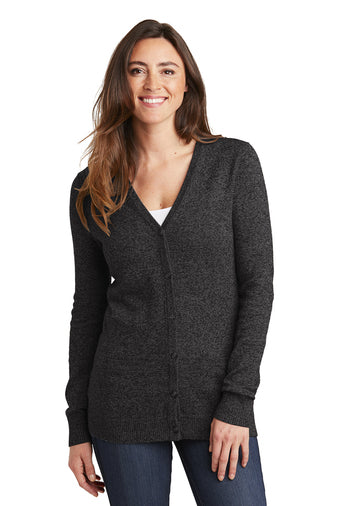 Port Authority ® Ladies Marled Cardigan Sweater