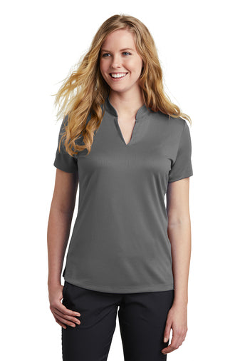 Nike Ladies Dri-FIT Hex Textured V-Neck Top