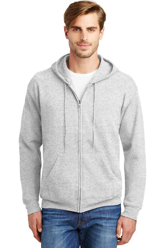 Hanes® Men's EcoSmart® Full-Zip Hooded Sweatshirt