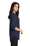 Port Authority® Ladies 3/4-Sleeve Tunic Blouse