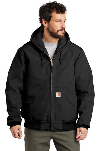 Carhartt ® Men's Quilted-Flannel-Lined Duck Active Jac