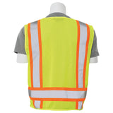 Aware Wear® ANSI Class 2 Solid Front Mesh Back Surveyor Safety Vest