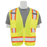 Aware Wear® ANSI Class 2 Solid Front Mesh Back Surveyor Safety Vest