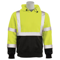 Aware Wear® ANSI Class 3 Black Bottom High Visibility Pullover Hooded Sweatshirt