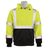 Aware Wear® ANSI Class 3 Black Bottom High Visibility Pullover Hooded Sweatshirt