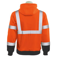 Aware Wear® ANSI Class 3 Black Bottom High Visibility Pullover Hooded Sweatshirt